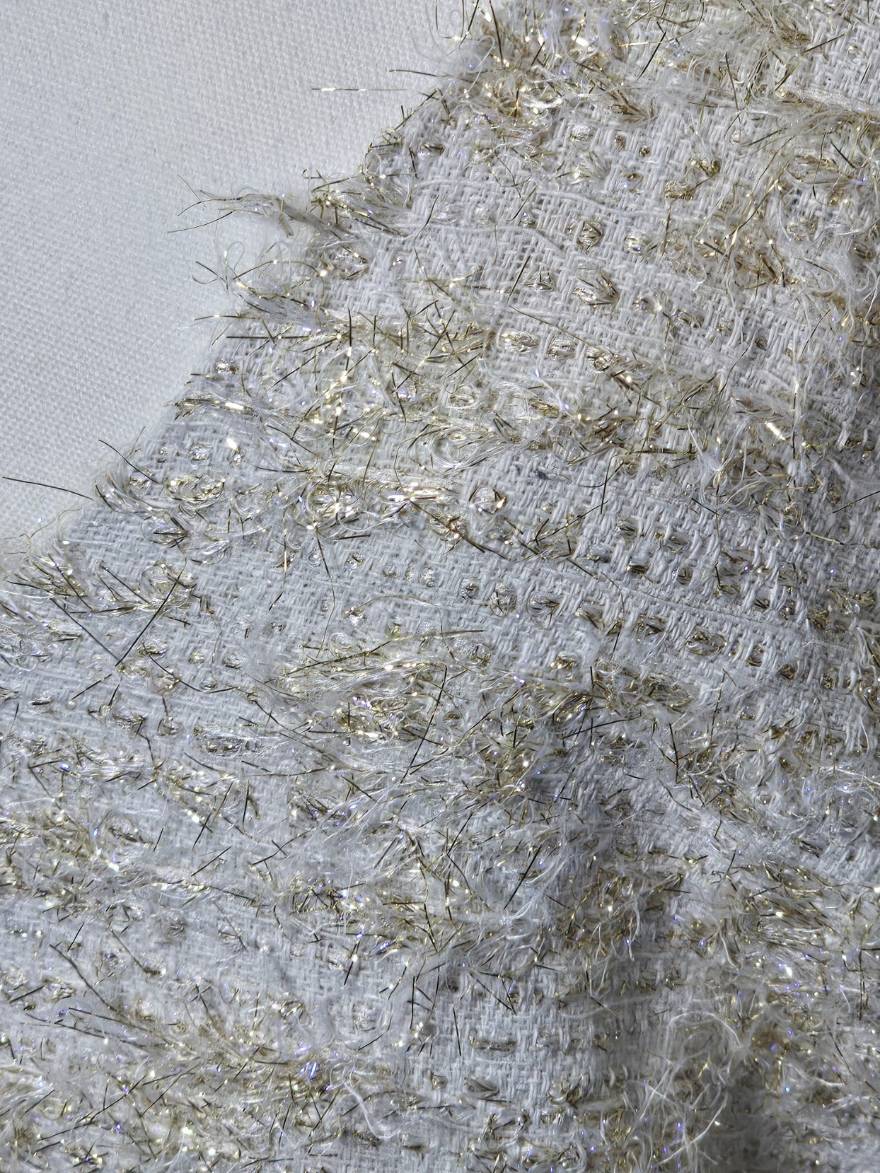Just Me Cream Gold Silver Eyelash Fringe Flutter Sleeve Mini Dress - The Garment Garden Boutique