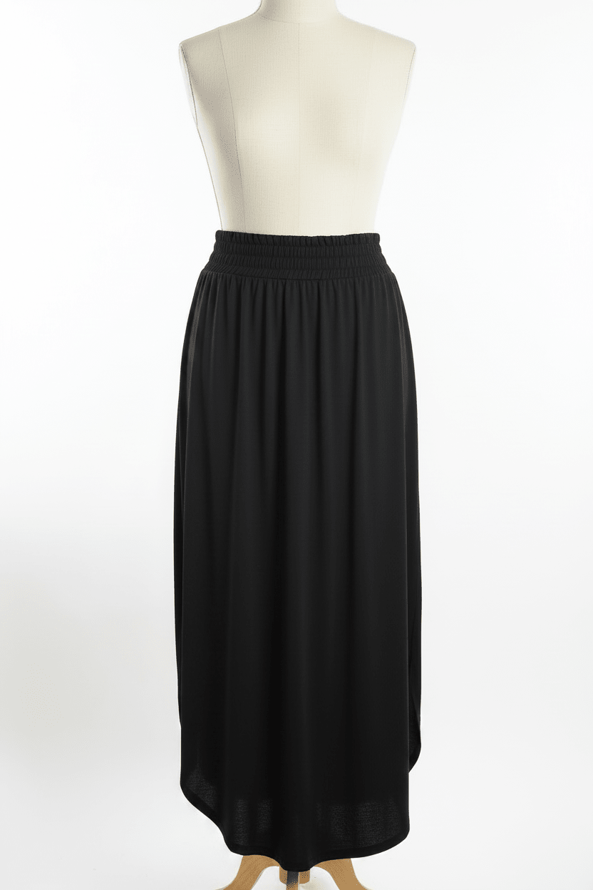 Zenana Maxi Skirt - Black - The Garment Garden Boutique