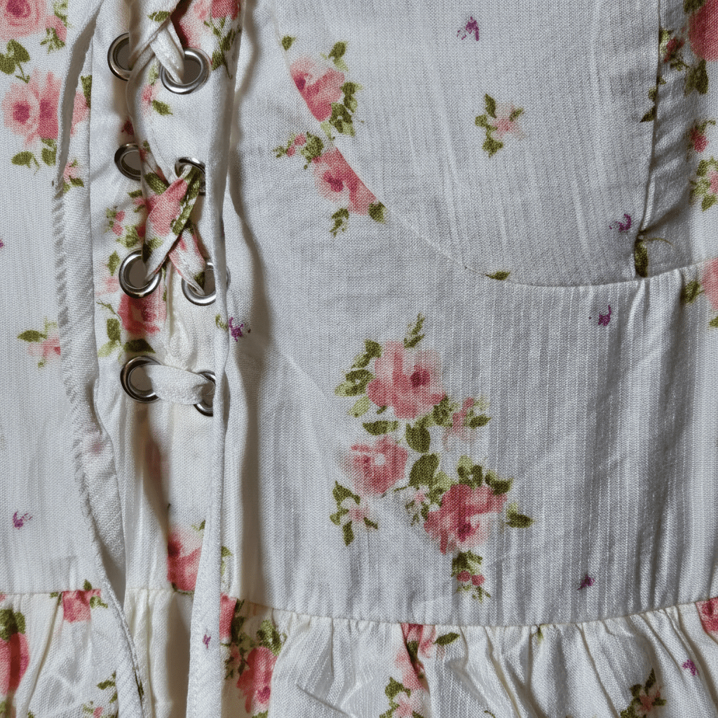 Blu Pepper Cream Rose Pinstripe Corset Tiered Ruffle Mini Dress - The Garment Garden Boutique