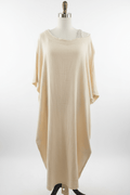 Cream Crinkle Cotton Cocoon Dress with Pockets - The Garment Garden Boutique