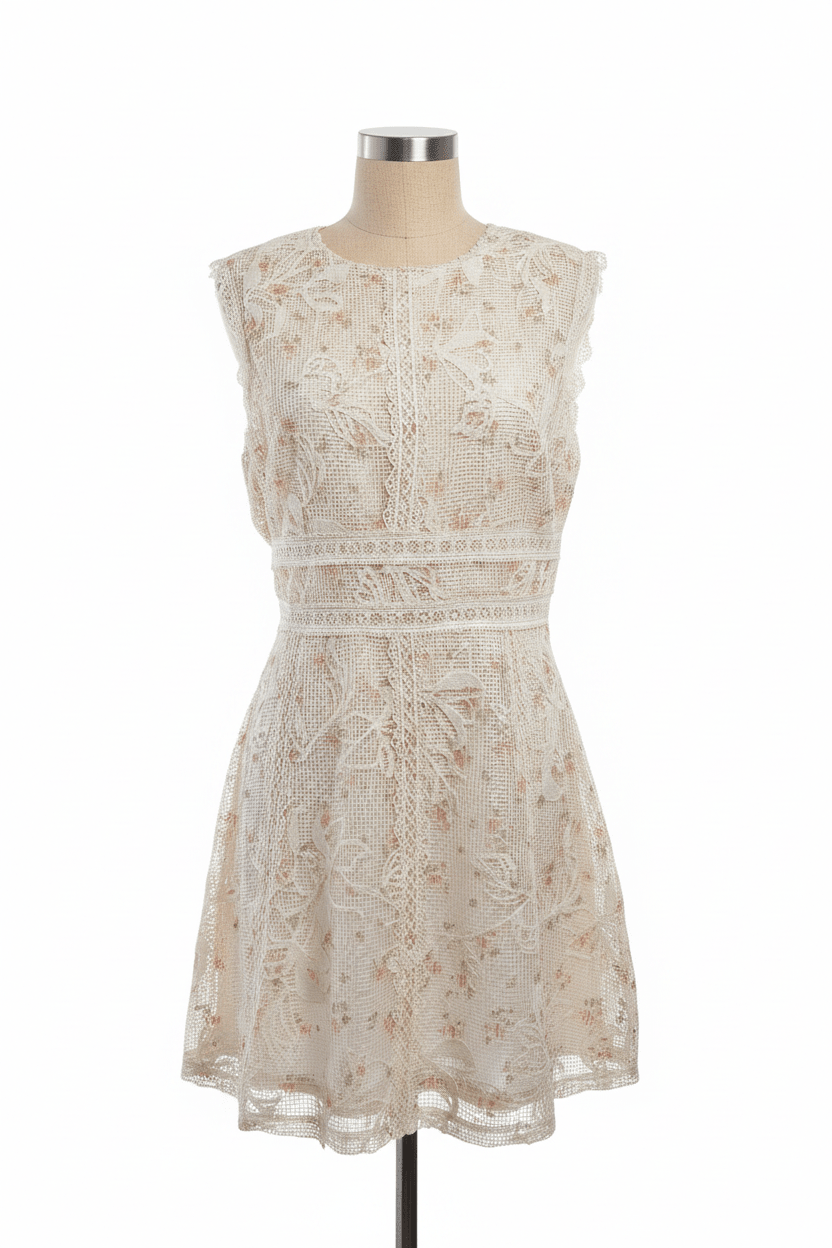 Arose Lace Mini Dress - The Garment Garden Boutique