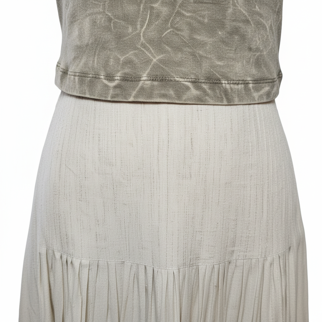 Parker Cream Skirt - Waist Detail
