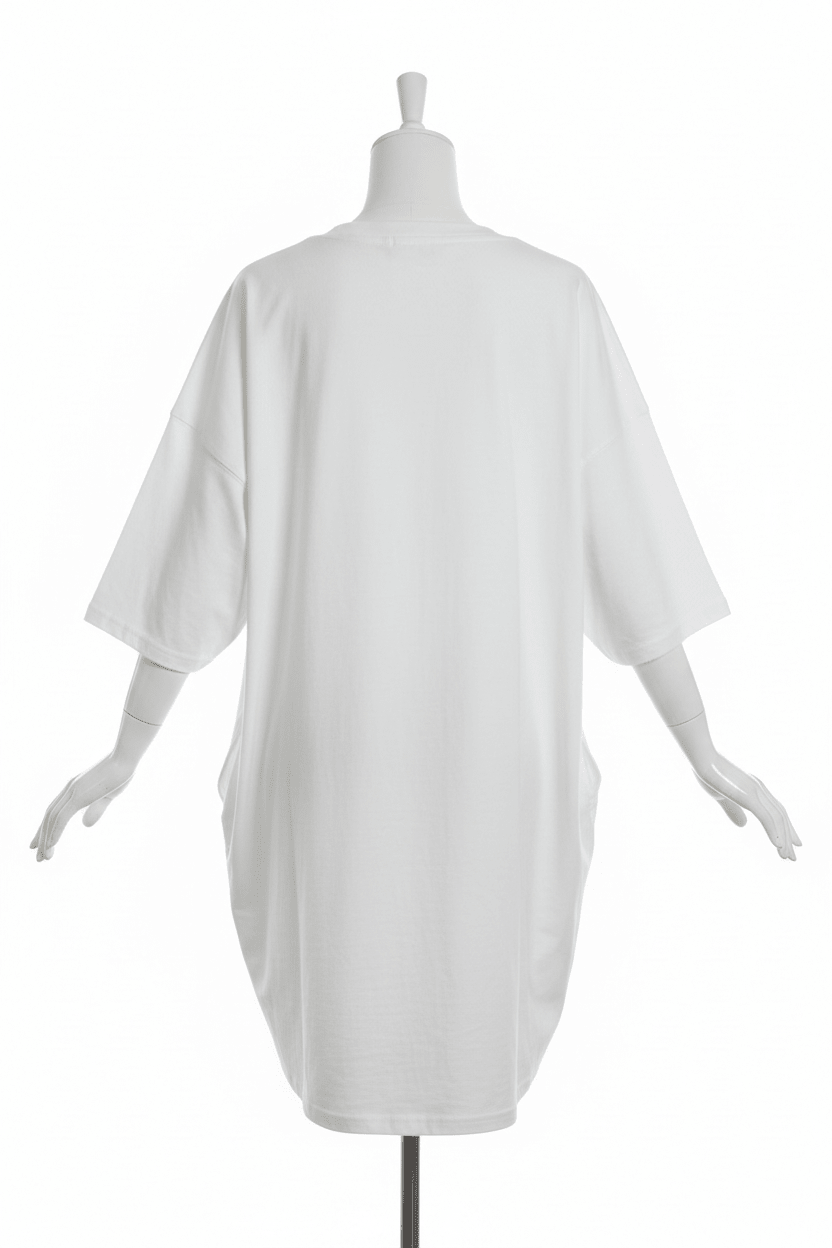 Rolling Stones x Fantastic Fawn Oversized Graphic Dress – White - The Garment Garden Boutique