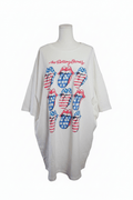 Rolling Stones x Fantastic Fawn Oversized Graphic Dress – White - The Garment Garden Boutique