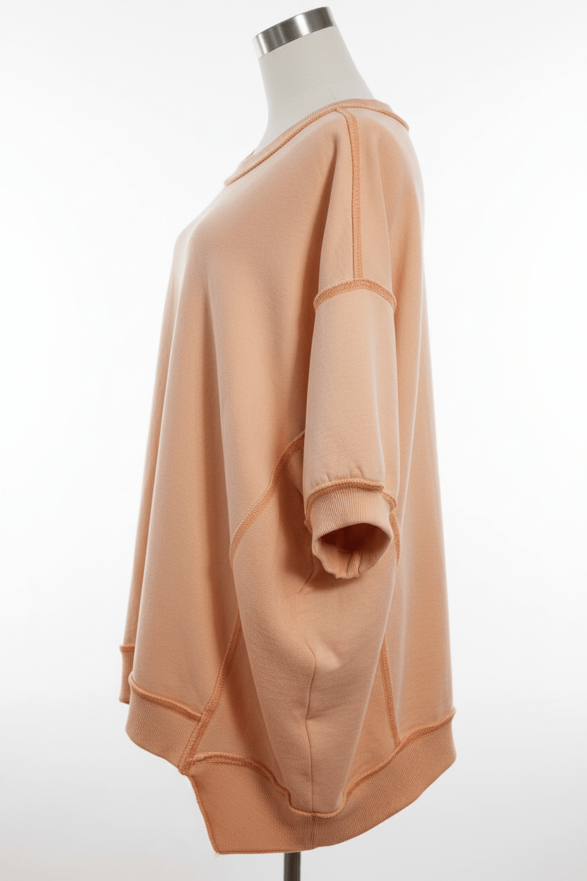 Side angle - Irregular hem detail