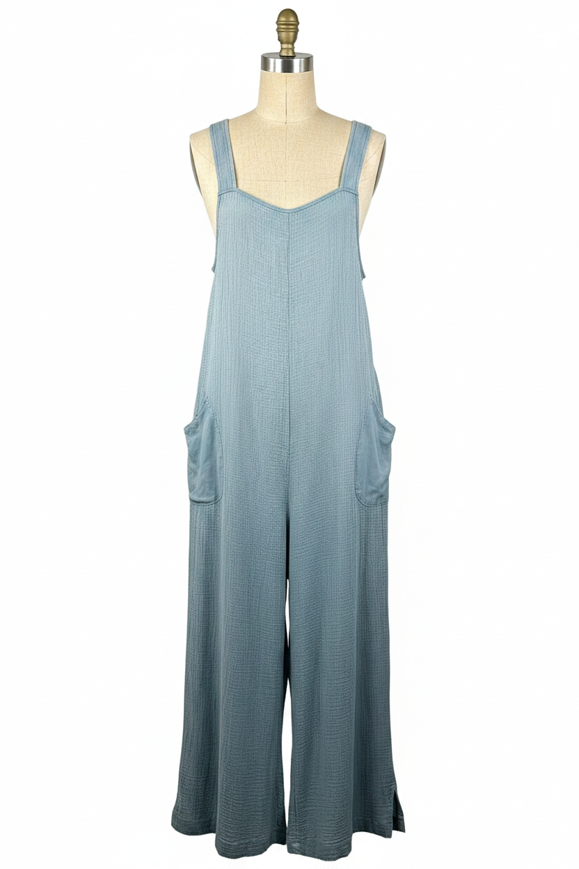 Teal Overall Jumpsuit
