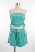 Turquoise Terry Short Set - Studio