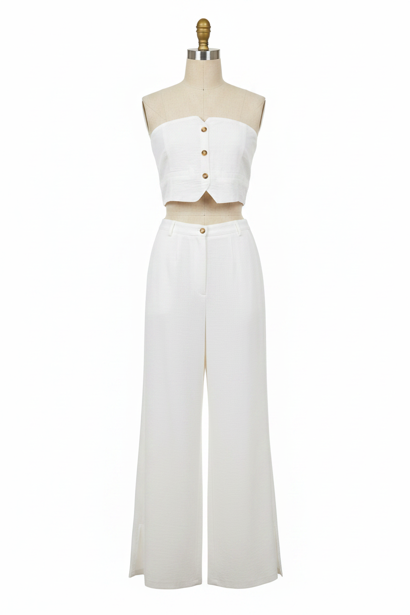 White Pant Suit - Studio
